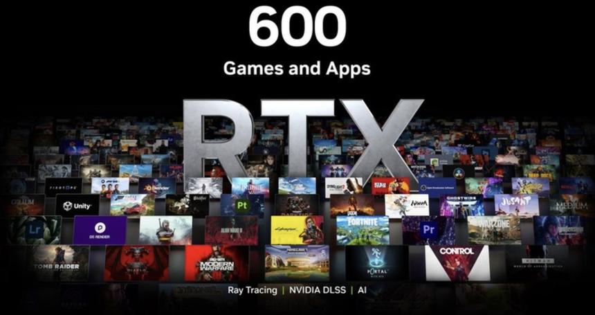 Nvidia внедрила фирменные технологии RTX и DLSS в 600 игр и приложений