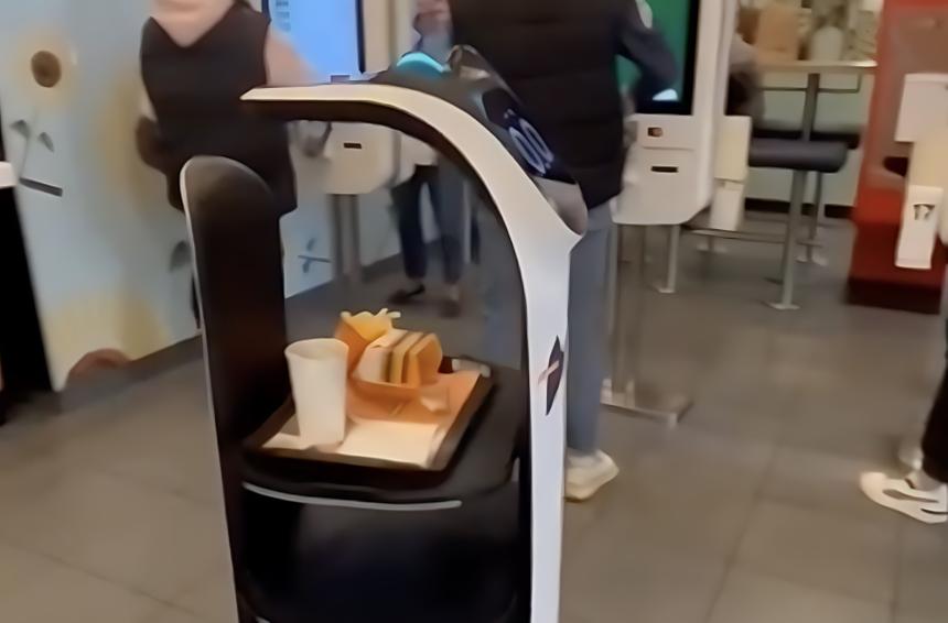 Роботы устроились на работу во «Вкусно — и точка» уборщиками и официантами