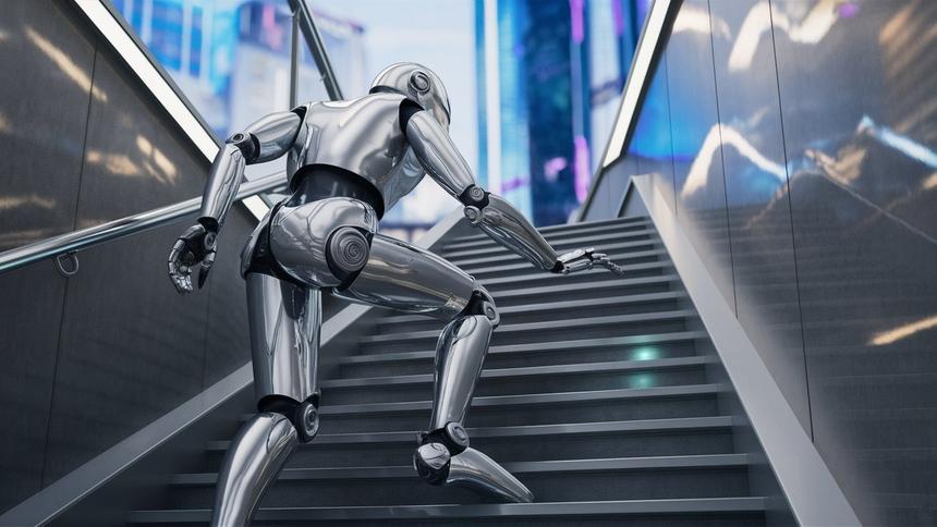 Инженеры обучили робота подниматься по лестнице