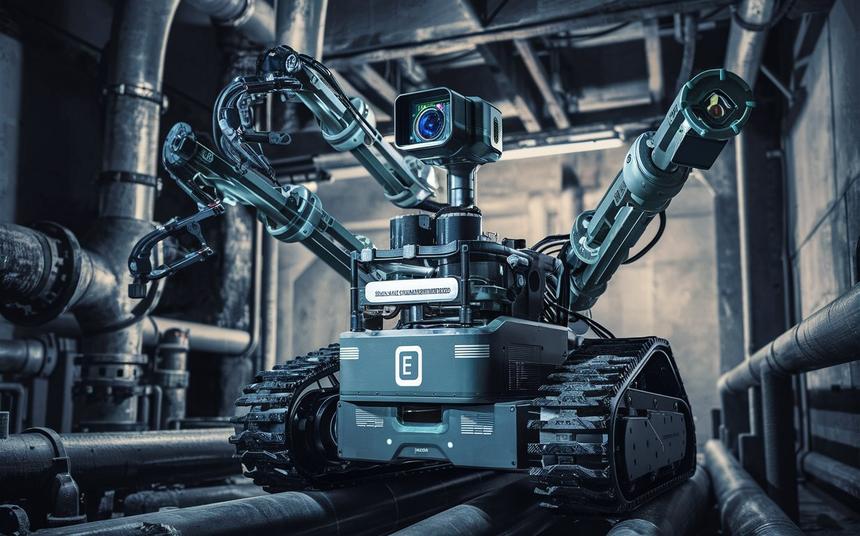 Создан робот для инспекции труб в опасных условиях