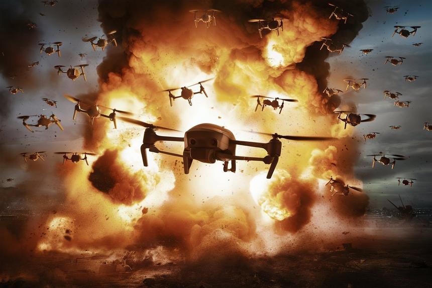 ​​Американская Anduril представила тактические квадрокоптеры-камикадзе с ИИ