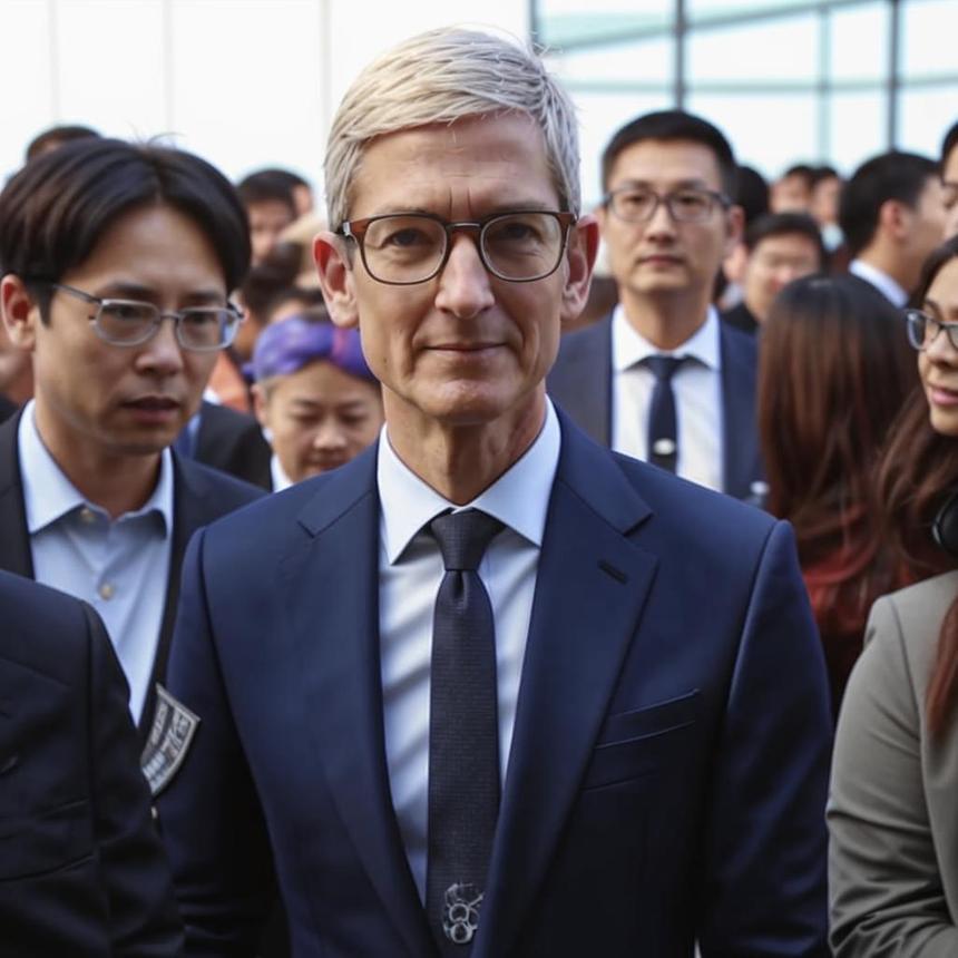 Слух: Тим Кук попытается договориться с Китаем о внедрении ИИ Apple в iPhone 16
