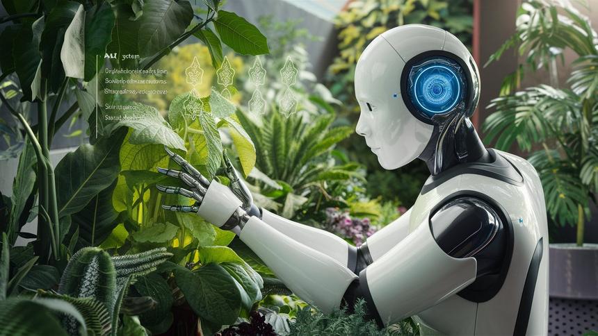 В Китае научили робота определять виды растений по «прикосновению» к листьям