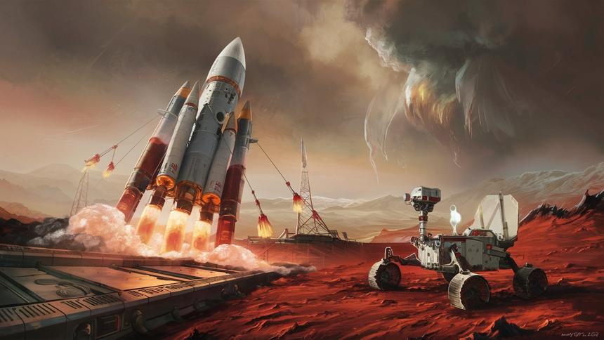 Ракеты с ядерным двигателем сократят полеты на Марс до нескольких месяцев