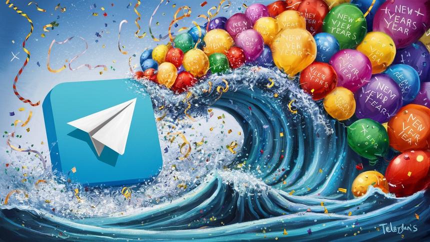 Telegram не выдержал потока новогодних поздравлений