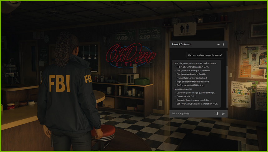 NVIDIA открыла доступ к ИИ-помощнику для оптимизации настроек графики в играх всем желающим