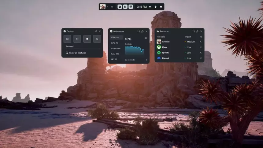 Игровой оверлей в Windows 11 стал красивее и удобнее