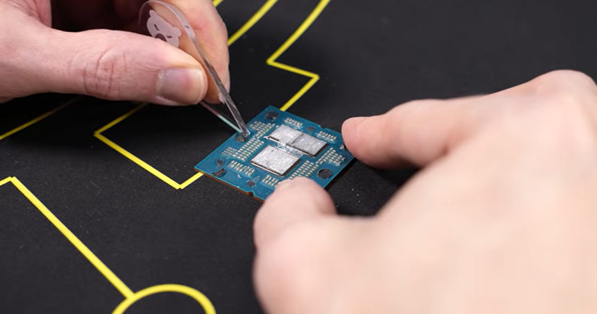 Температуру процессора Ryzen 9 9950X3D удалось снизить на 23 °C с помощью скальпирования