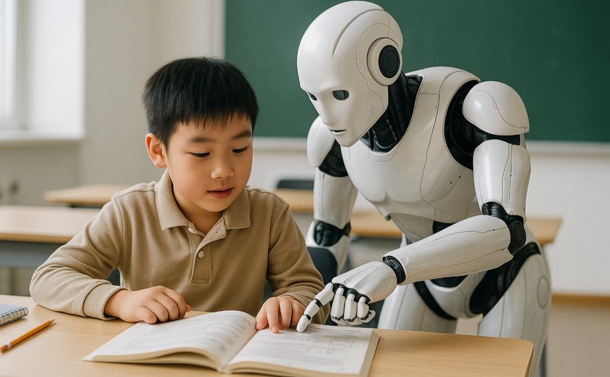 Китайские школьники будут учиться с помощью ИИ с первого по выпускной классы
