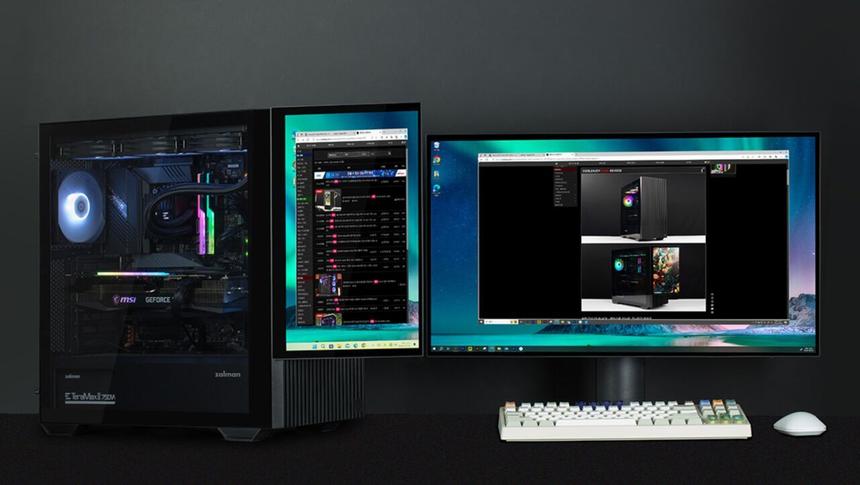 ZALMAN представила корпус Z10 DS со встроенным 15,6-дюймовым дисплеем