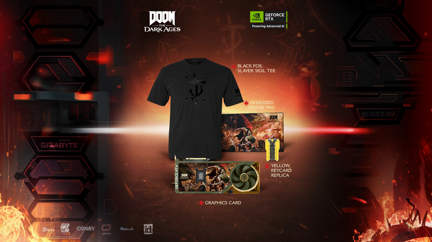 Asus анонсировала RTX 5080 стилизованную под грядущую DOOM Dark Ages