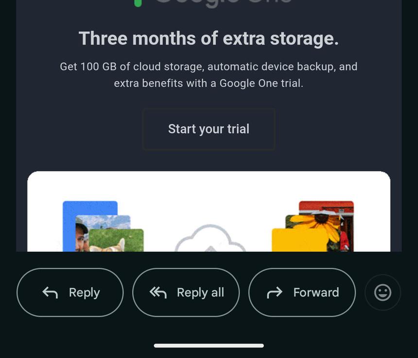 В Android-версии Gmail появилась закреплённая панель быстрых ответов