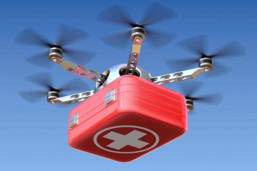 Дроны повезут лекарства туда, куда не проедет скорая