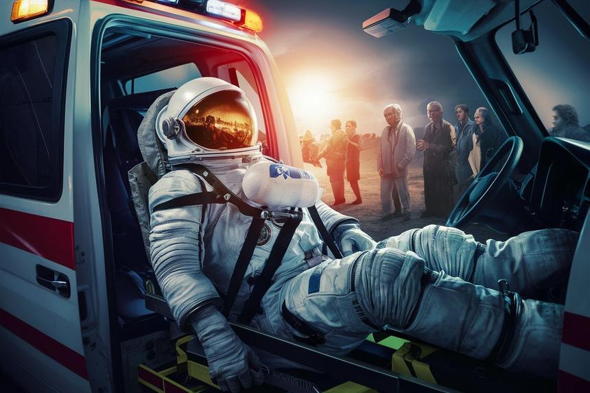 Космонавты отработали эвакуацию на вертолёте при аварийной посадке