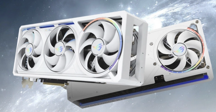 Asus представила RTX 5080 с четырьмя вентиляторами для белых сборок