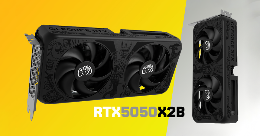 AXGaming показала абсолютно черную RTX 5050 — первая Blackwell-модель в таком дизайне