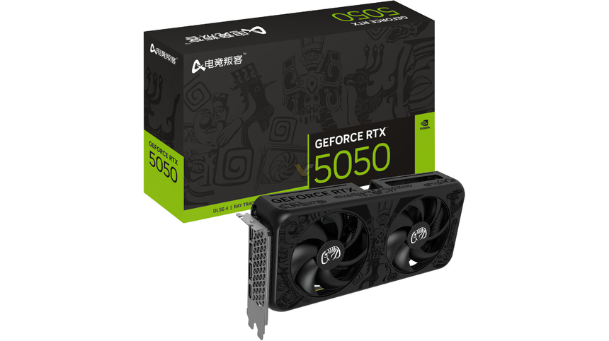 AXGaming показала абсолютно черную RTX 5050 — первая Blackwell-модель в таком дизайне