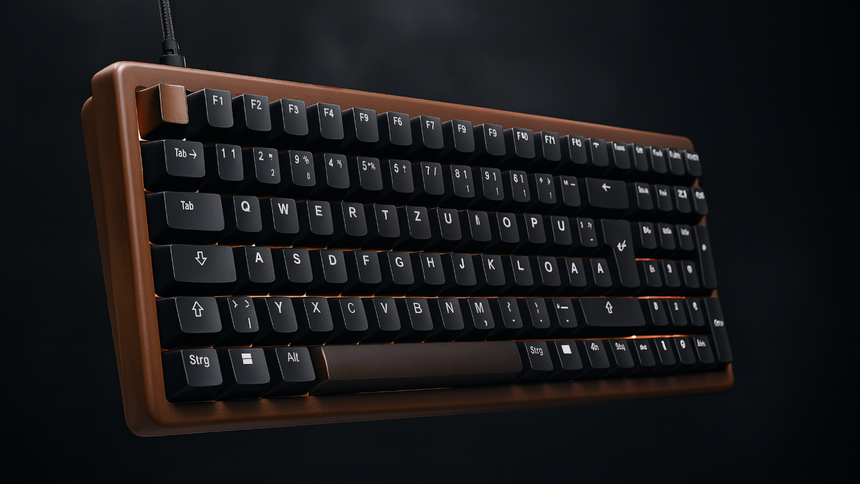 Sharkoon представила клавиатуры SKILLER SGK50 в деревянном корпусе и с RGB-подсветкой от €149