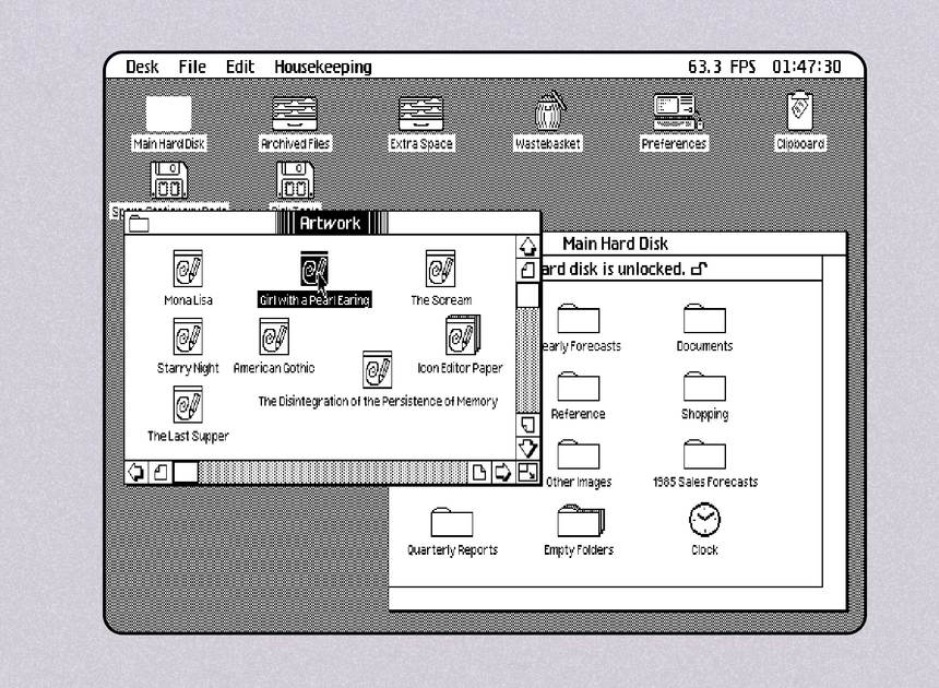 Один из первых ПК с интерфейсом под мышь Apple Lisa «перенесли» в браузер