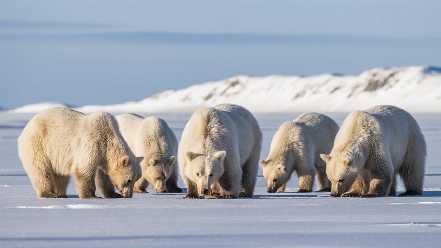 «Роснефть» изучит численность белых медведей в Карском море