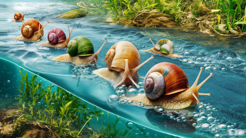 В России предложили оценивать чистоту рек по улиткам