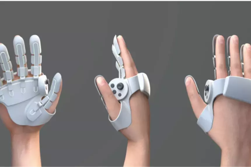 Sharp представила странную VR-перчатку с виброотдачей