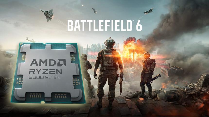 Ryzen 7 9800X3D показал более 300 fps в Battlefield 6 — Intel Core i9 отстает на 110 кадров