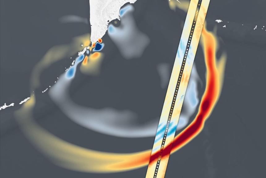 Спутник NASA зафиксировал мощь цунами после сильнейшего землетрясения у Камчатки