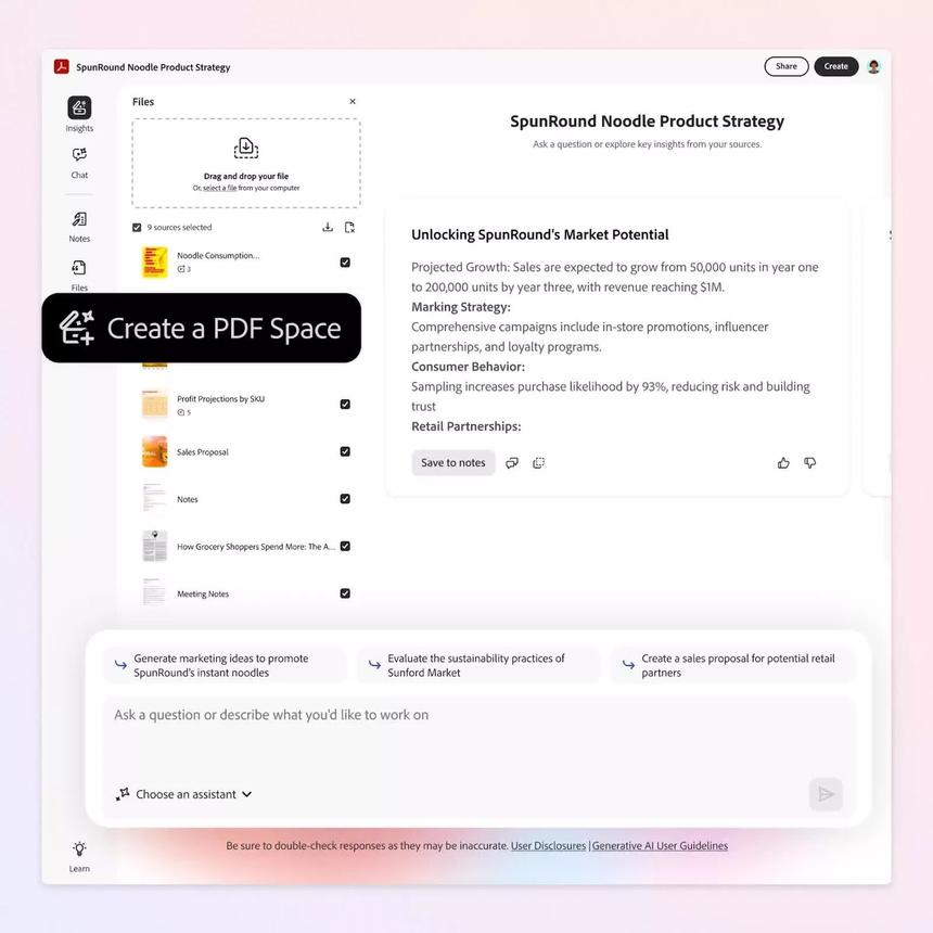 Adobe добавил в PDF-файлы ИИ для «персонализированного» взаимодействия