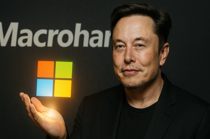 Илон Маск основал компанию Macrohard — шутку над Microsoft с вполне амбициозными планами в ИИ