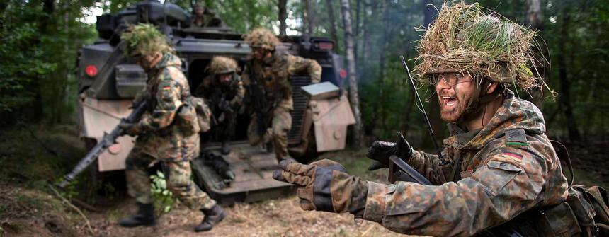 Немецкая мотопехота в наши дни