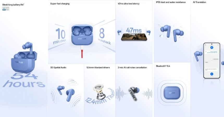 OnePlus представила наушники Nord Buds 3R с самой длительной автономностью