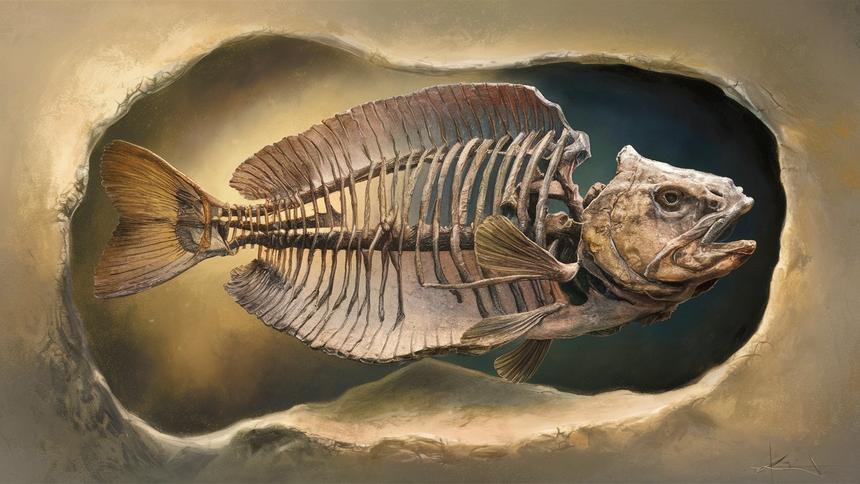 Найдена 310-миллионная окаменелость рыбы со «второй челюстью»