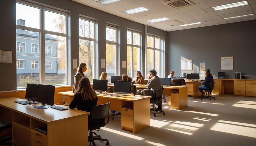 В Ленинградской области открыли передвижной компьютерный класс