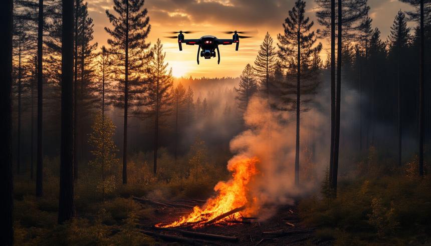 В Петербурге создали ИИ для обнаружения лесных пожаров с дронов