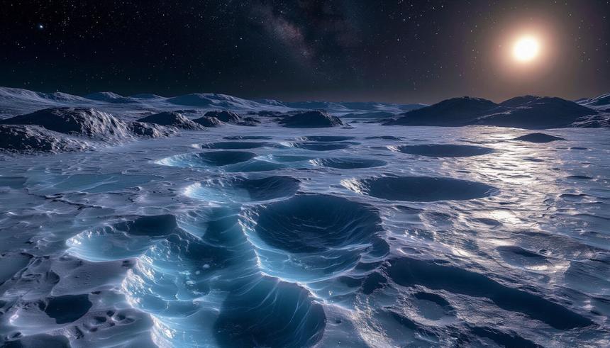 Российские ученые изучили лед в лунных кратерах для будущих баз