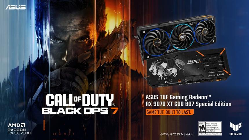 Asus анонсировала видеокарту TUF Gaming Radeon RX 9070 XT в стиле Call of Duty