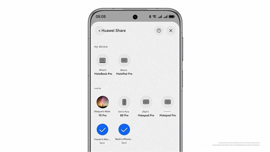 Huawei HarmonyOS 6 получит функцию передачи файлов на iOS в декабре