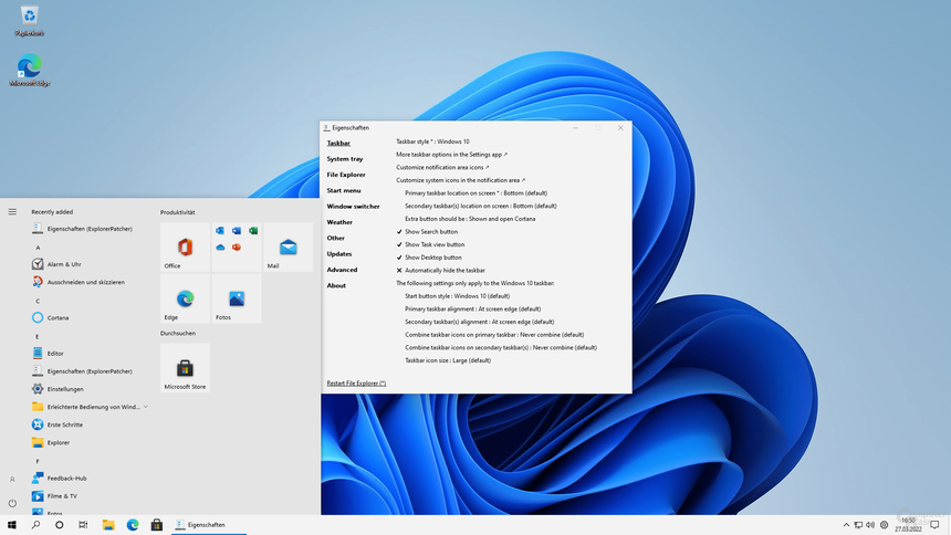 Утилита для возвращения меню Пуск из Windows 10 обновилась — улучшена работа на Windows 11 и ARM
