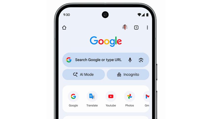 Google добавила ярлык AI Mode в мобильное приложение Chrome