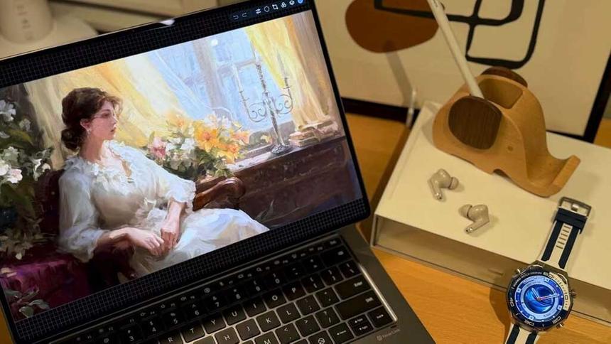 Появились новые живые фото планшета/ноутбука Huawei MatePad Edge