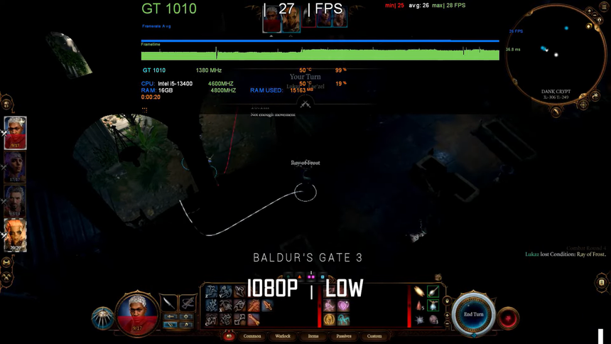 На маломощной видеокарте GeForce GT 1010 опробовали современные игры