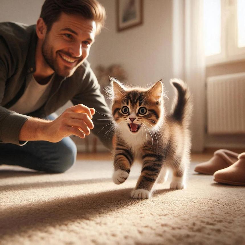 Учёные обнаружили, что кошки больше мяукают при приветствии хозяев-мужчин