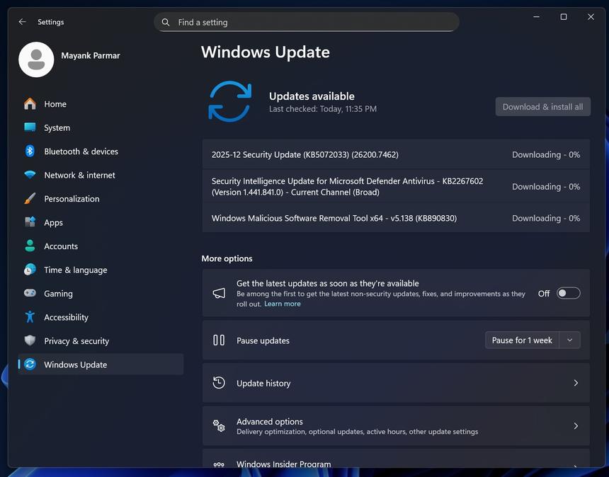 Для Windows 11 вышло обновление, исправившее проблемы с играми и улучшившее интерфейс системы