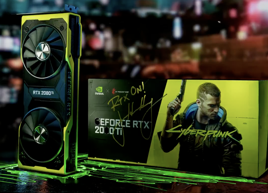 Nvidia разыграет редчайшую GeForce RTX 2080 Ti в честь 5‑летия Cyberpunk 2077