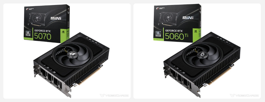 Представлены компактные одновентиляторные RTX 5060 Ti и RTX 5070 от Colorful