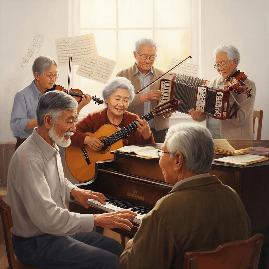 Освоение музыкальных инструментов помогло улучшить работу мозга у пожилых