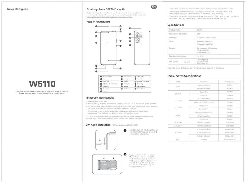 В сеть утекли характеристики первого смартфона Dreame