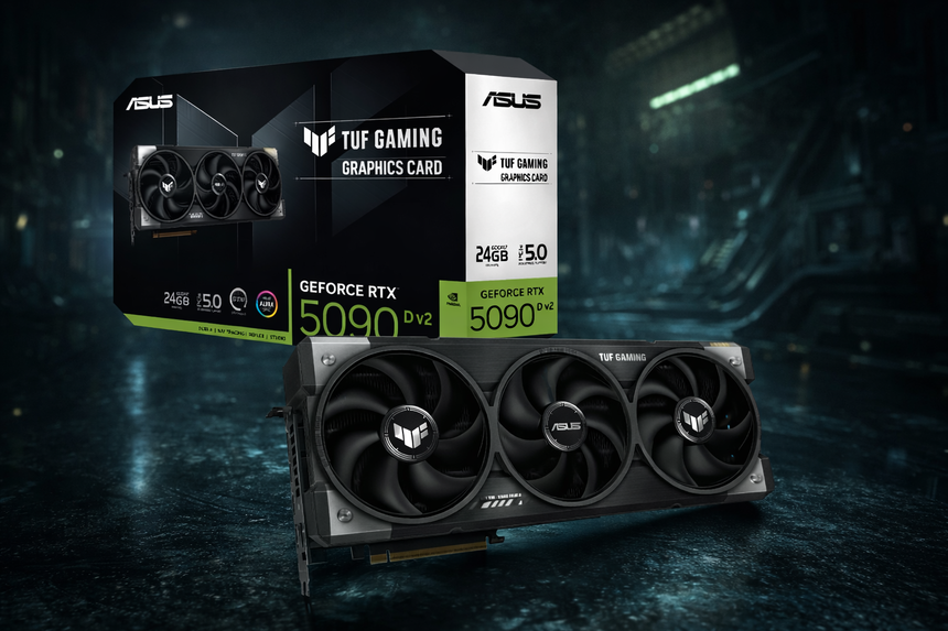 Asus представила флагманскую видеокарту RTX 5090 D v2 TUF GAMING, которая будет доступна лишь в Китае