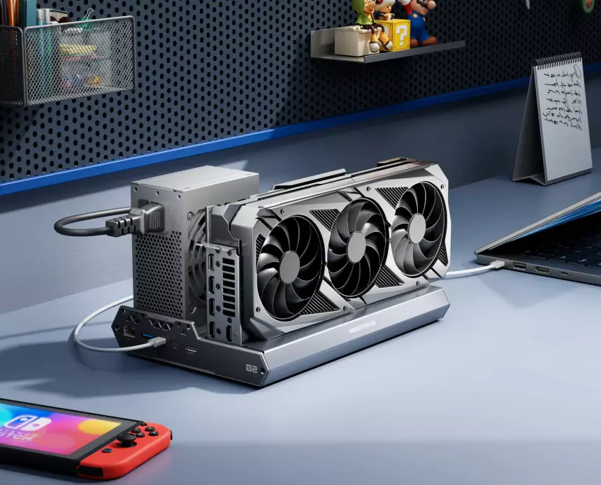 Minisforum выпустила открытую док-станцию для видеокарт с Thunderbolt 5